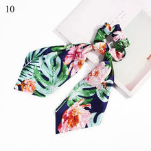 Load image into Gallery viewer, Floral Hair Scarf Scrunchie