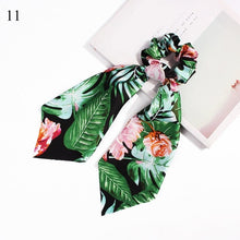 Load image into Gallery viewer, Floral Hair Scarf Scrunchie 