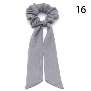 Ribbed Hair Scarf Scrunchie