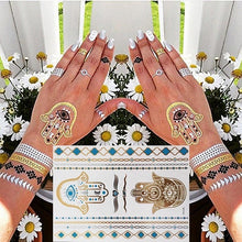 Load image into Gallery viewer, Tribal and Ethnic Chic Flash Metallic Temporary Tattoo