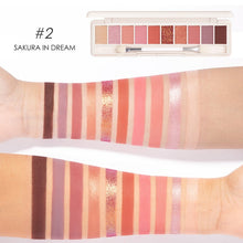 Load image into Gallery viewer, Focallure Uptown Girls 10-Pan Eyeshadow Palette #2 Sakura in Dream