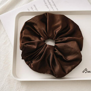 Oversized Satin Hair Scrunchie