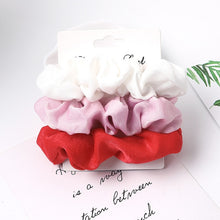 Load image into Gallery viewer, 3-Pack Satin Mini Hair Scrunchies