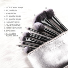 Load image into Gallery viewer, FOCALLURE Complete Brush Set with Cosmetic Bag
