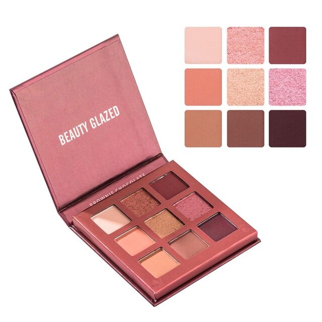 Beauty Glazed Chocolate 9 Color Eyeshadow Palette Collection