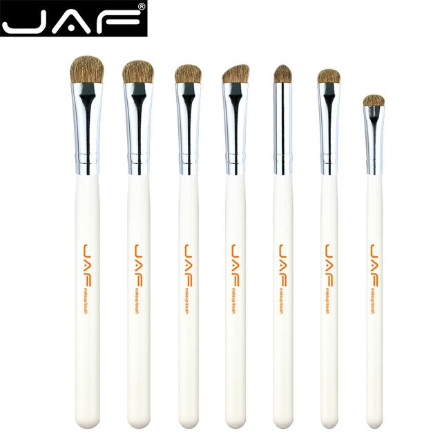 JAF 7 Piece Eyeshadow Brush Set White