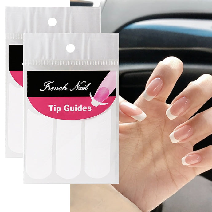 French Manicure Nail Art Tip Guides DIY