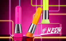 Load image into Gallery viewer, DOCOLOR Kabuki Foundation and Powder Makeup Brush Neon Hot Fuchsia