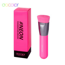 Load image into Gallery viewer, DOCOLOR Kabuki Foundation and Powder Makeup Brush Neon Hot Fuchsia