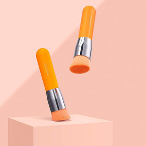 DOCOLOR Kabuki Foundation and Powder Makeup Brush Neon Orange