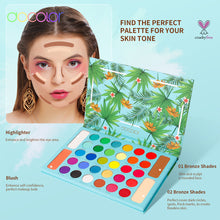Load image into Gallery viewer, Docolor Tropical 34 Color Eyeshadow Palette