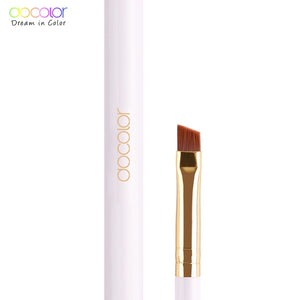 Docolor Dual-Ended Angled Eyebrow and Spoolie Brush White