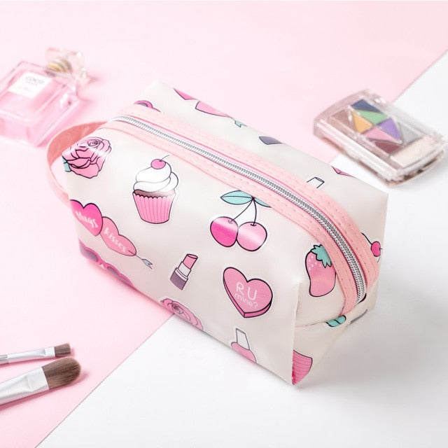 Cute Print Kawaii Style Makeup Bag