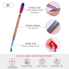 Load image into Gallery viewer, BORN PRETTY Chameleon Double-ended Manicure Pusher Tools