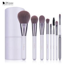 Load image into Gallery viewer, DUcare Luxe 8 Piece Makeup Brush Set with Brush Cylinder Case