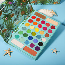 Load image into Gallery viewer, Docolor Tropical 34 Color Eyeshadow Palette