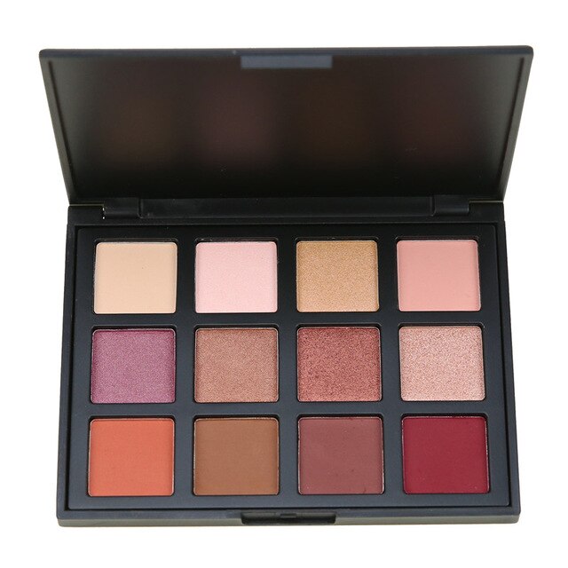 DE'LANCI Shimmer and Matte 12 Color Eyeshadow Palette