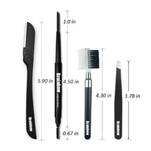Load image into Gallery viewer, Brainbow 4-Piece Eyebrow Grooming Kit