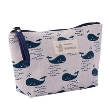 Load image into Gallery viewer, Cute Illustrations Canvas Cosmetic Bag